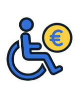 Symbole de mobilité et euro Symbole de mobilité et euro