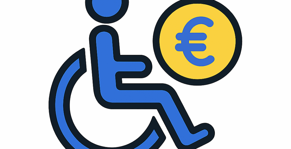 Symbole de mobilité et euro